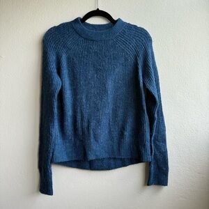H&M Blue Cowl Neck Sweater